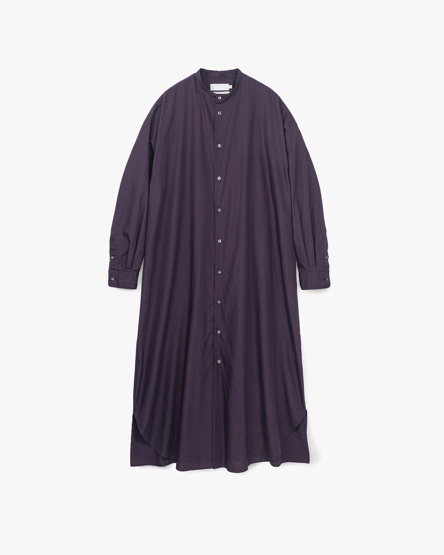 -SALE- Broad Band Collar Oversized Shirt Dress