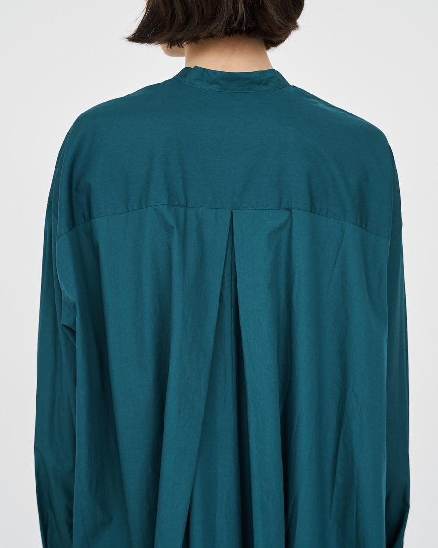 -SALE- Broad Band Collar Oversized Shirt Dress