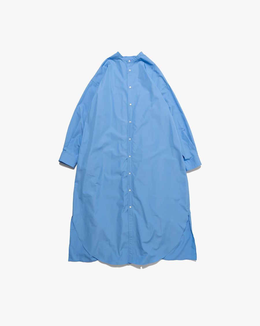 High Count Broad Band Oversized Shirt Dress