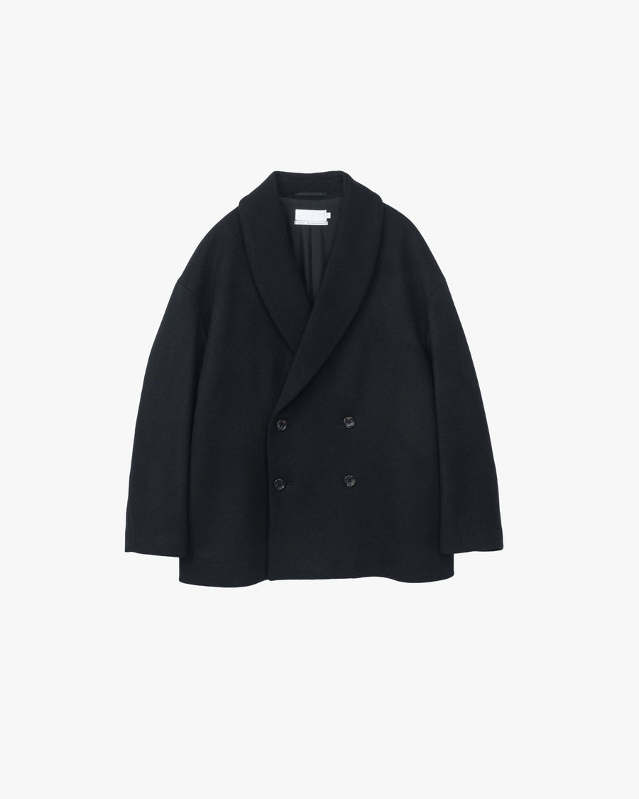 Light Melton Shawl Collar Coat