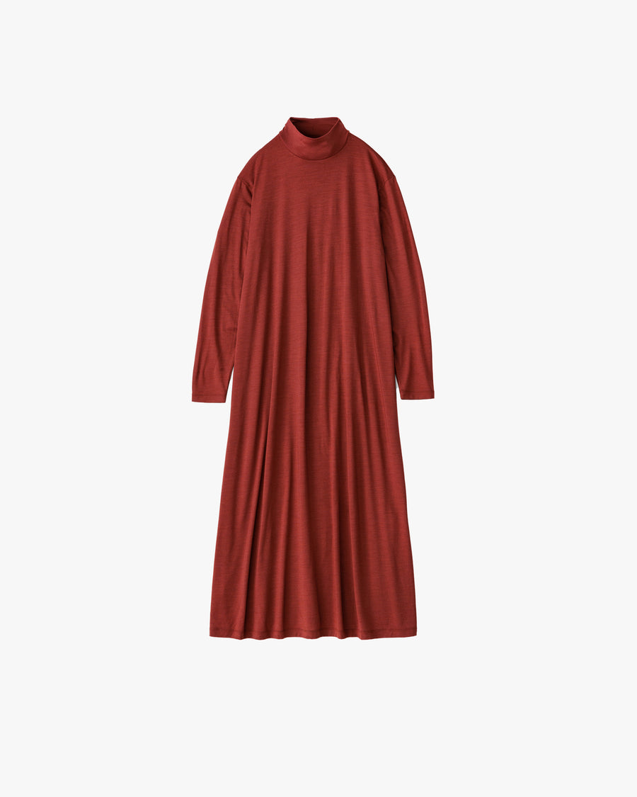 Wool Cordura High Neck Dress