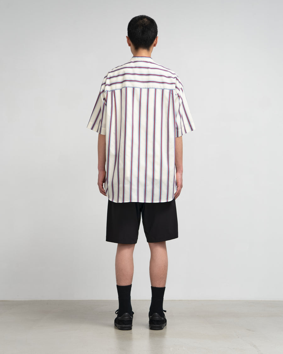 SIDOGRAS S/S Oversized  Band Collar Shirt