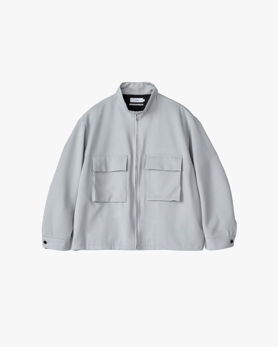 Light Doeskin Stand Collar Jacket