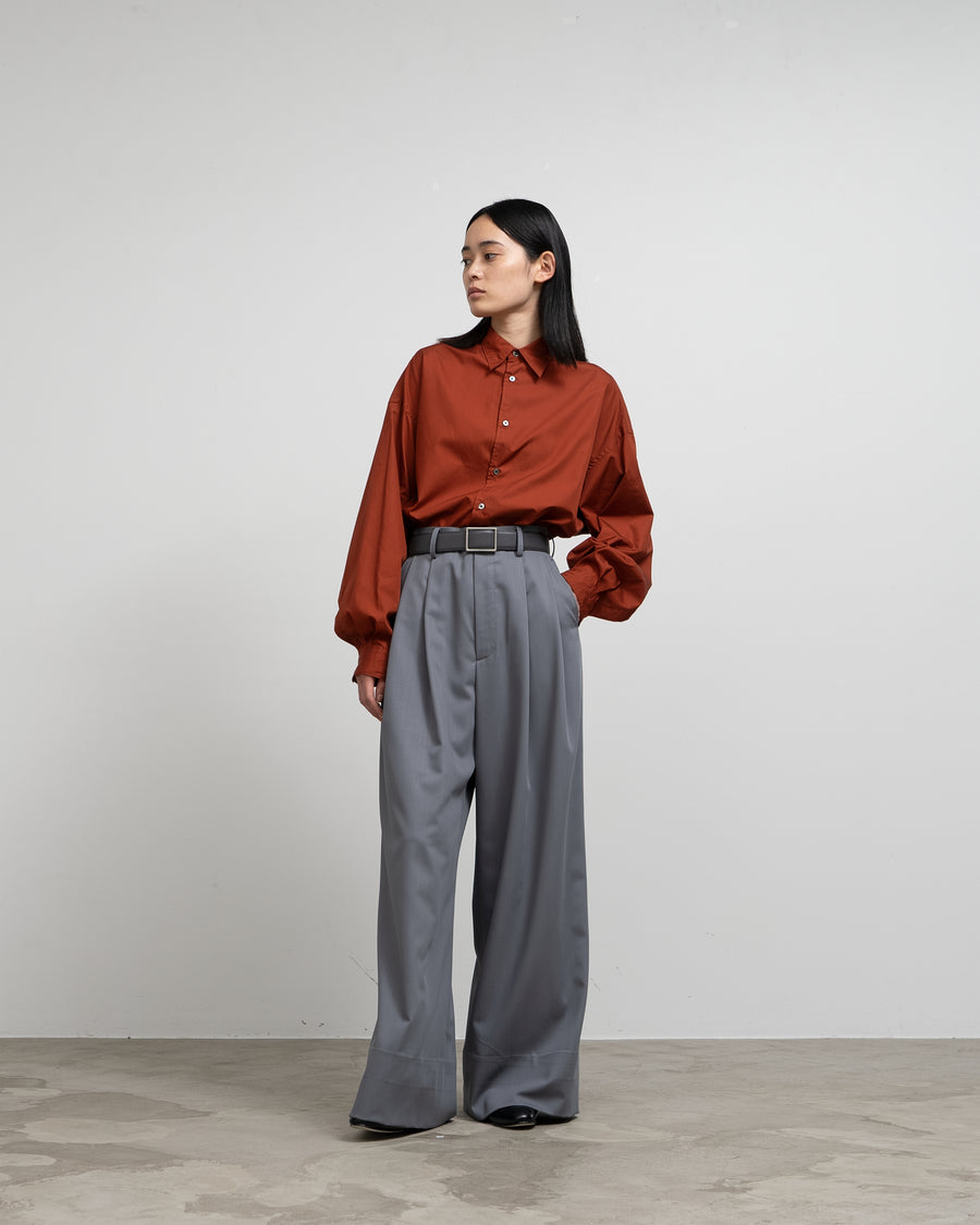 Broad L/S Oversized Regular Collar Shirt