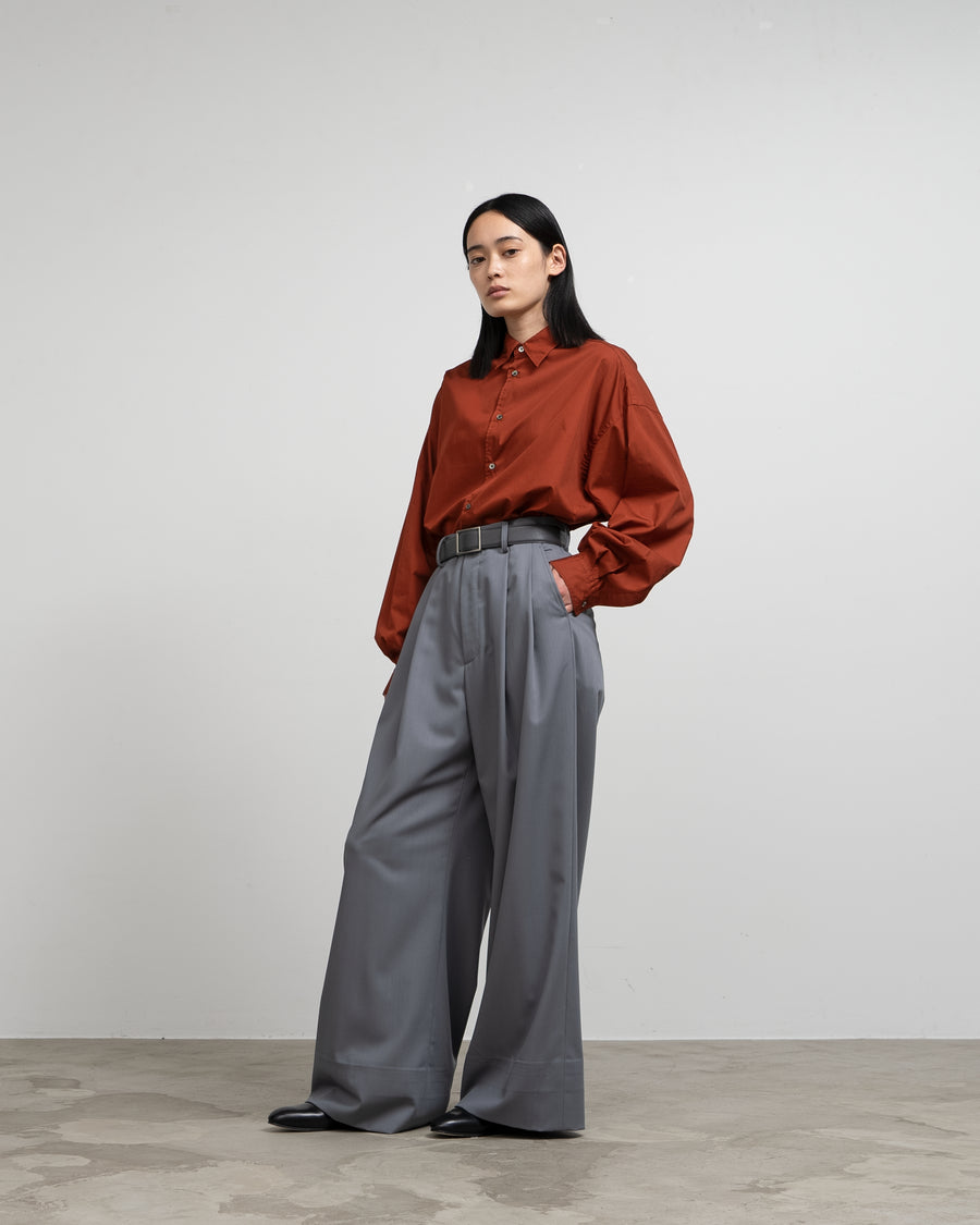 Broad L/S Oversized Regular Collar Shirt