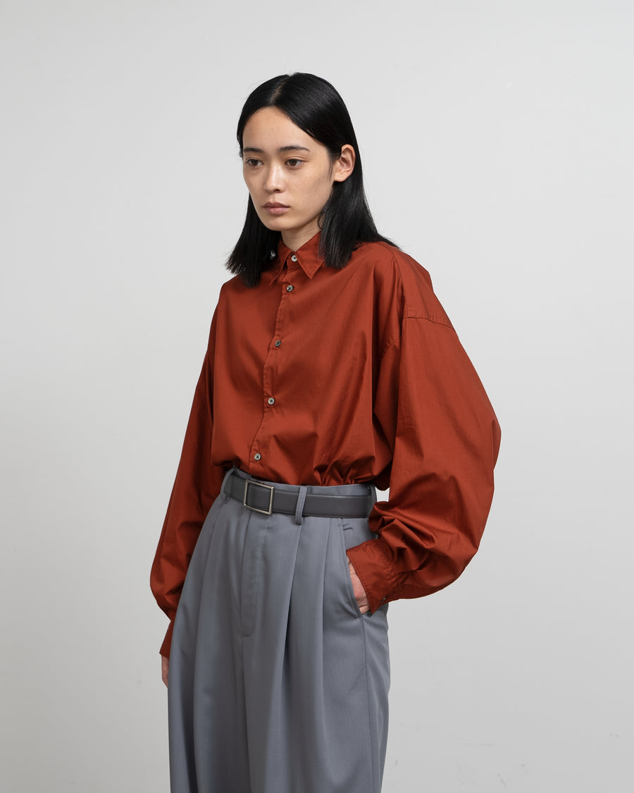 Broad L/S Oversized Regular Collar Shirt