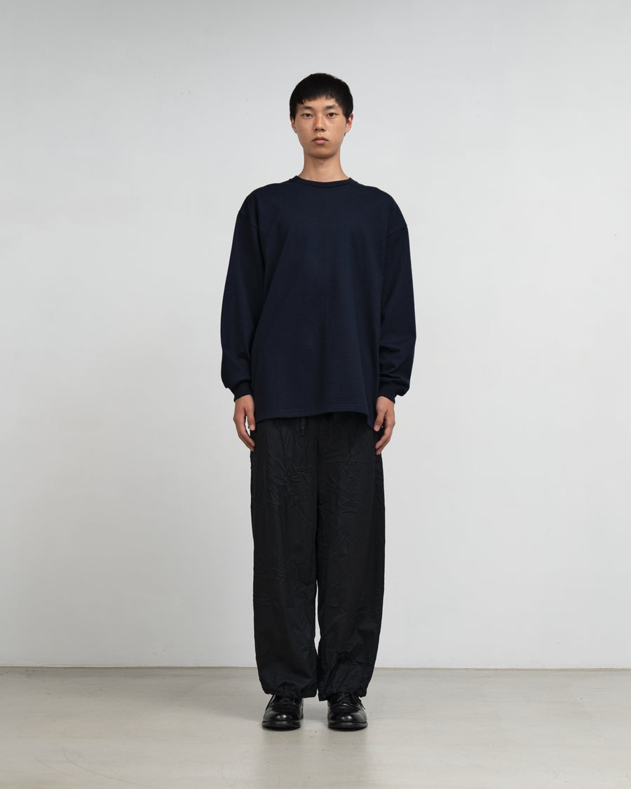 Wide lounge pants（crease finish）