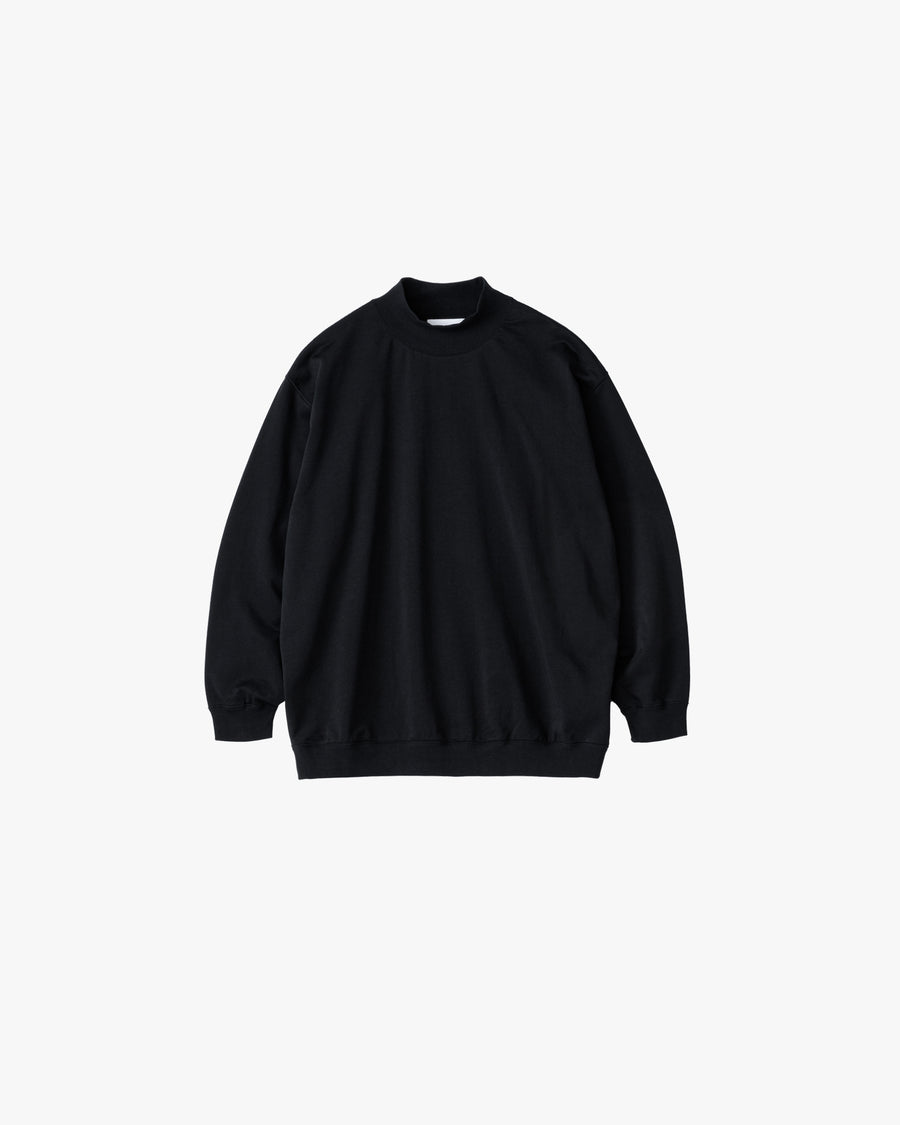 Cotton Light Terry Mock Neck