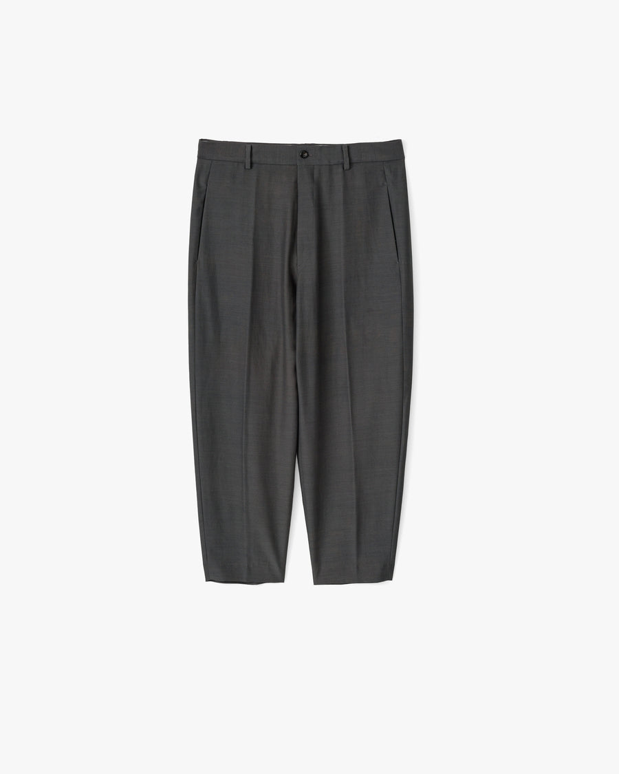 Wool Cupro Cropped Trousers