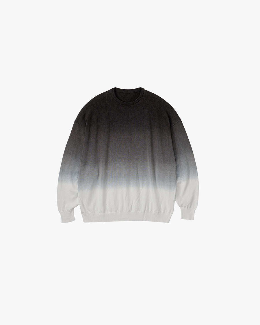 Piece Dyed High Gauge Knit Oversized Crew Neck