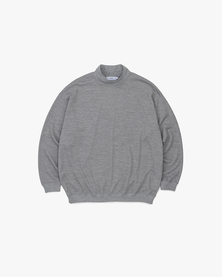 Wool Honeycomb Mock Neck Thermal