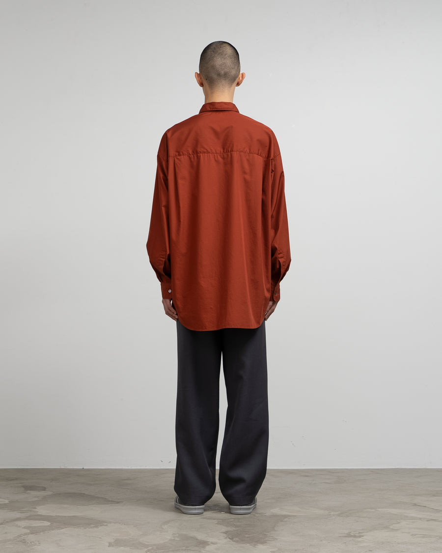 Broad L/S Oversized Regular Collar Shirt