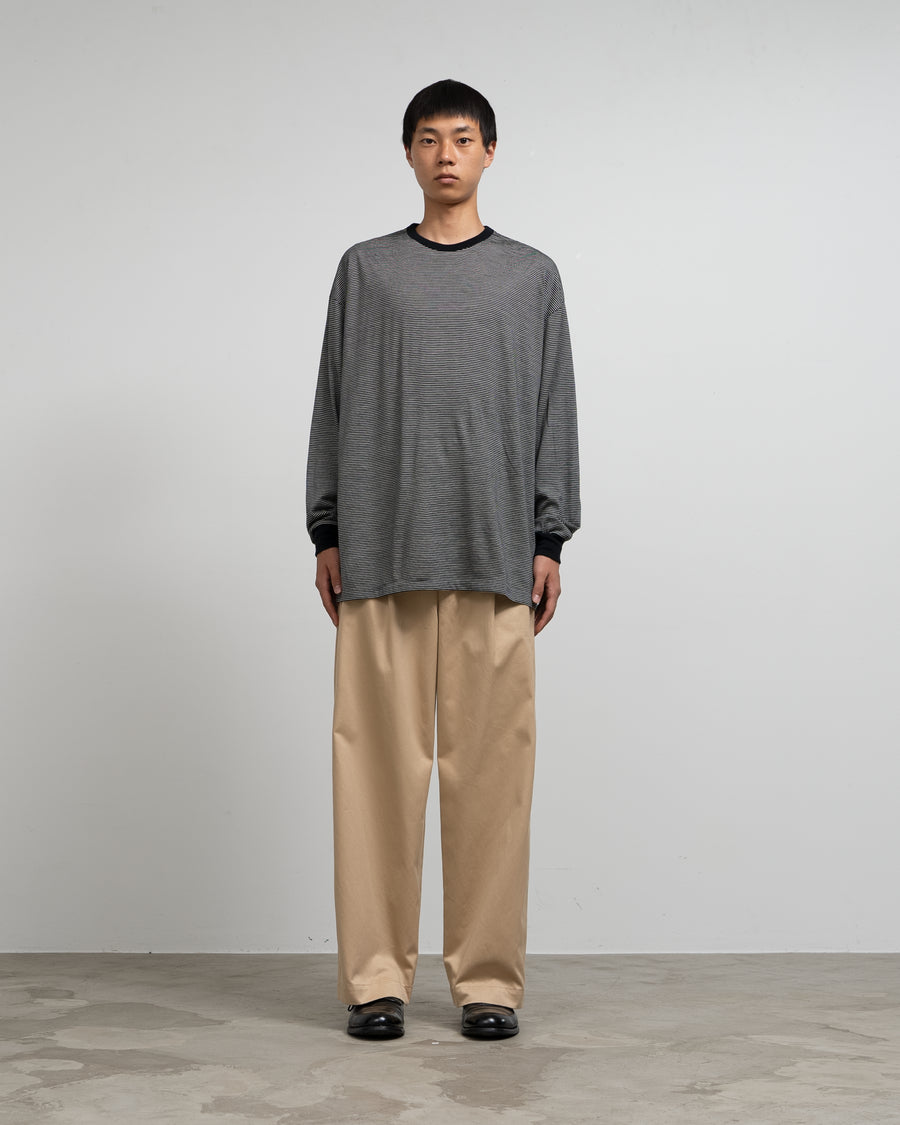 Wool Border L/S Tee