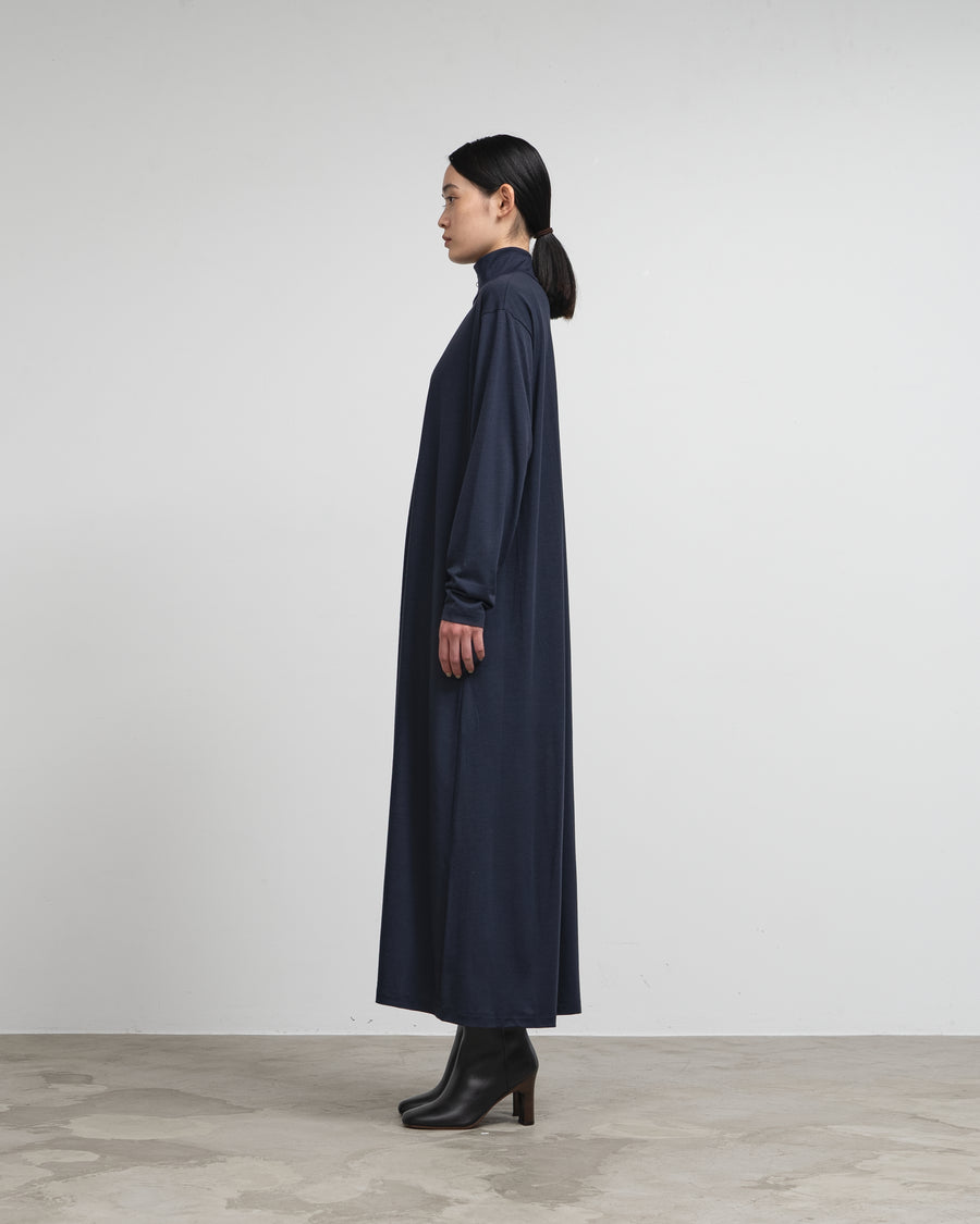 Wool Cordura High Neck Dress