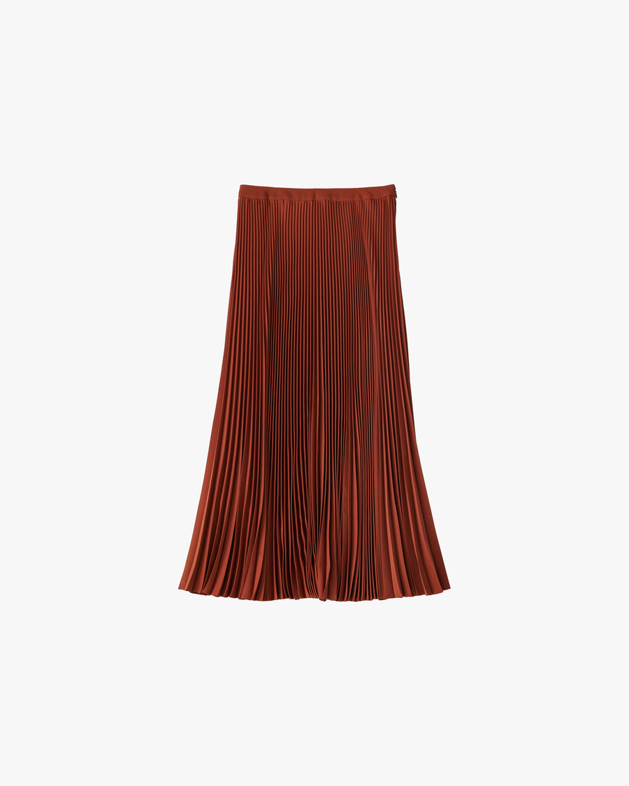 Satin Pleats Skirt