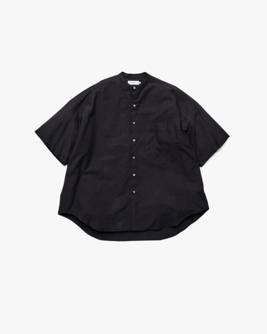 【NEW】Oxford S/S Oversized Band Collar Shirt
