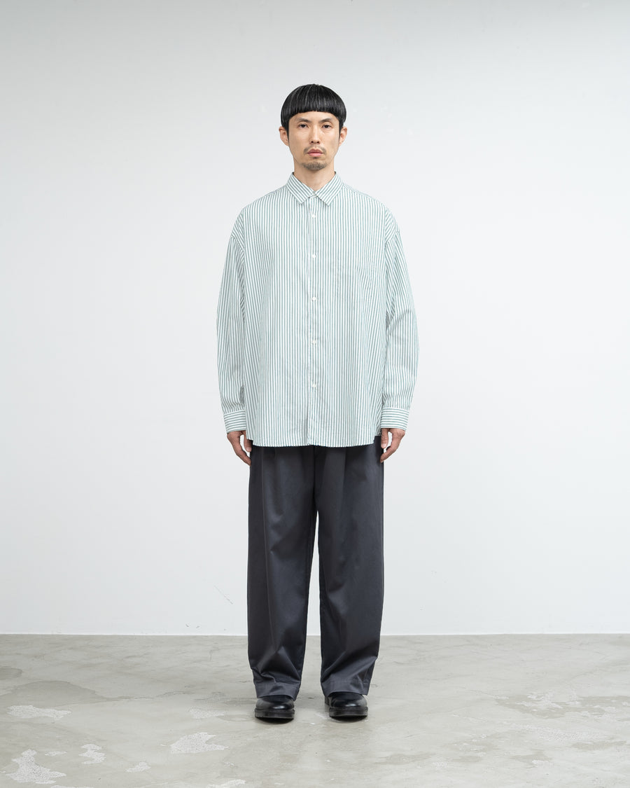 Broad L/S Oversized Regular Collar Shirt