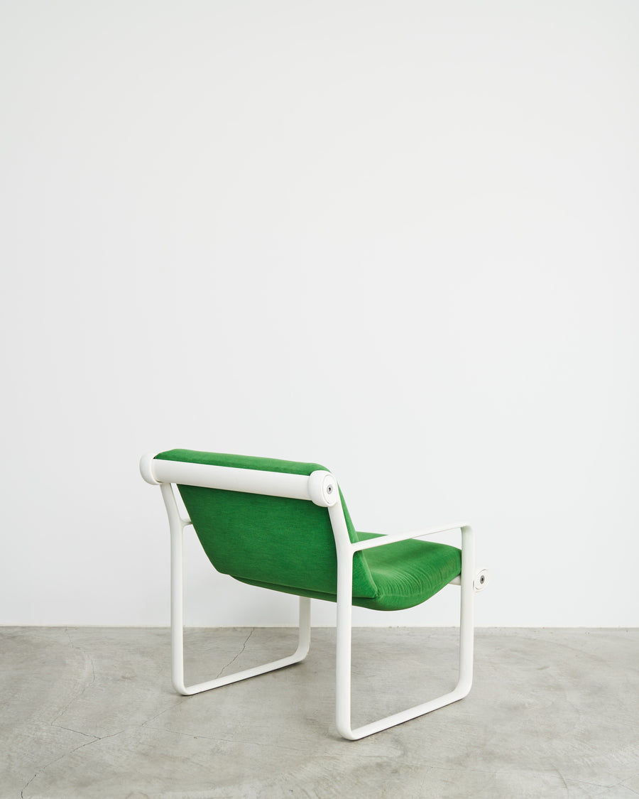 Sling Armchair in Green by Bruce Hannah & Morrison for Knoll