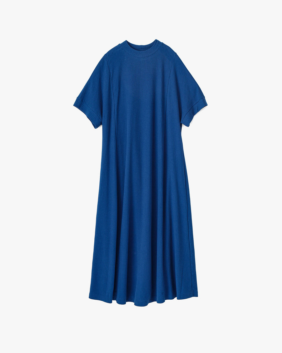 -SALE-Valley Rib Mock Neck Dolman Sleeve Dress