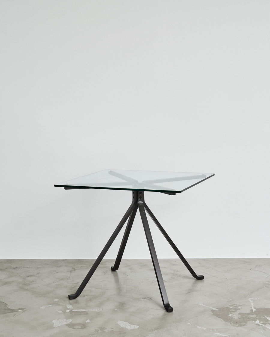 CUGINO Glass Square Table by Enzo Mari for Driade